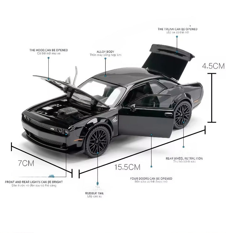Dodge Challanger Hellcat (1:32 scale)
