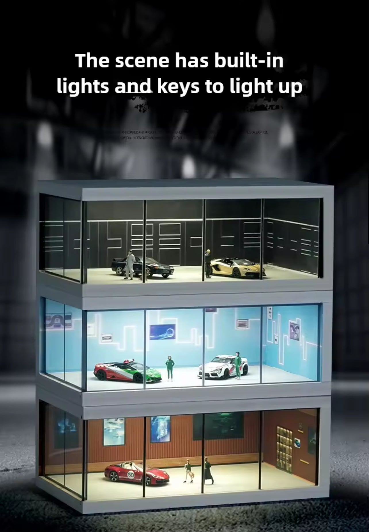 1:64 Hotwheels Lighting Showroom