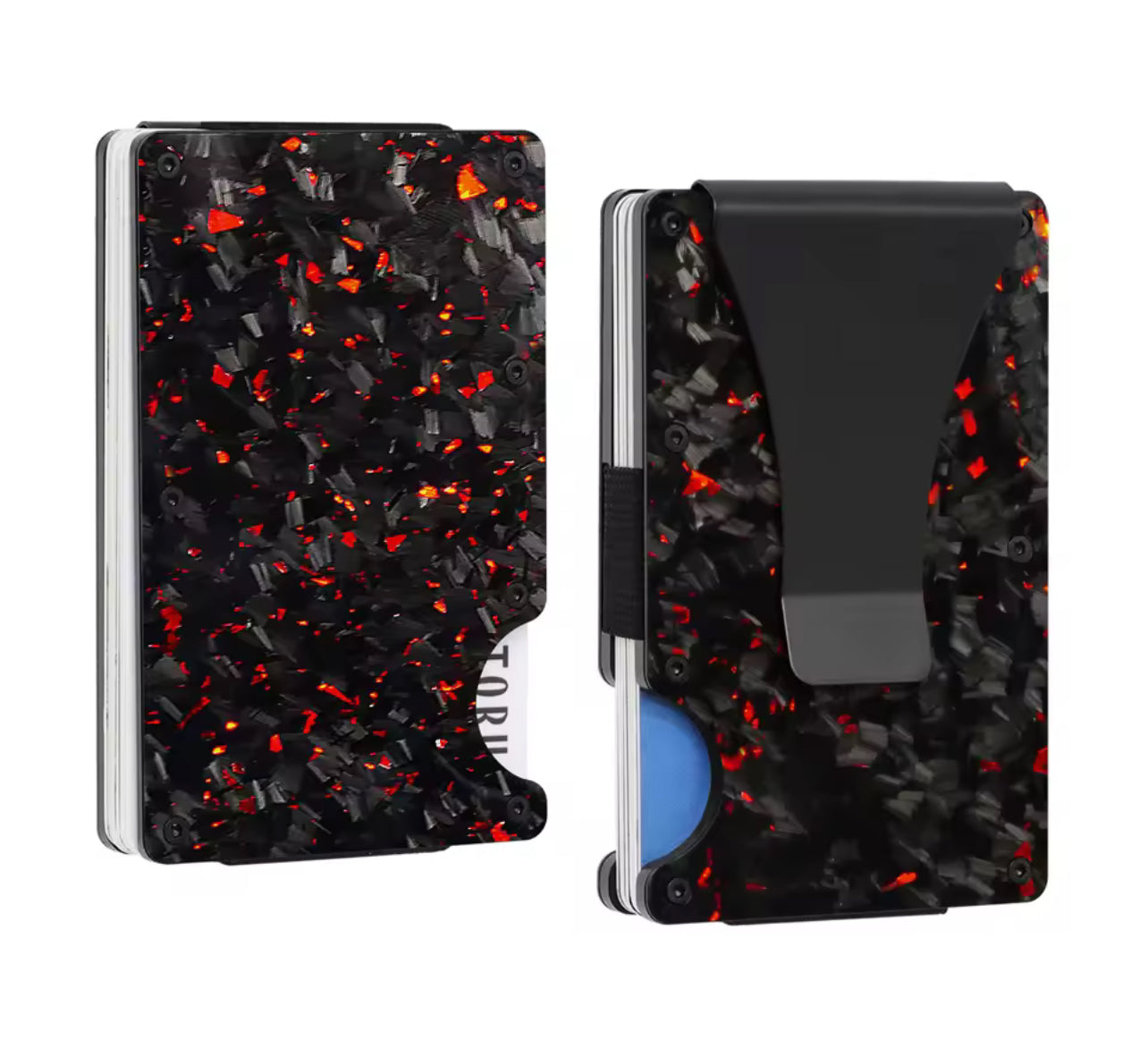 (Combo): Forged Carbon AirPods Case & Card Holder