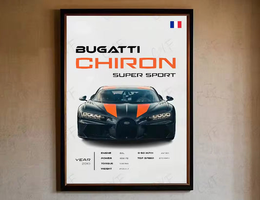 Bugatti Chiron Poster